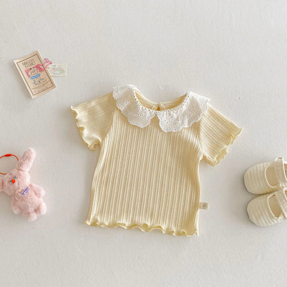 Baby Short Sleeve Tops Charming Kid's Clothing - PAMU8
