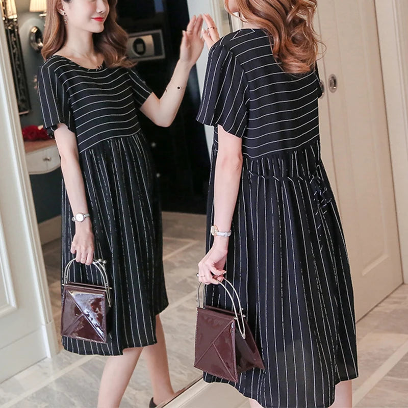 Loose Fit Maternity A-line Dress