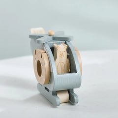 Wooden Plane and Helicopter Toy Set