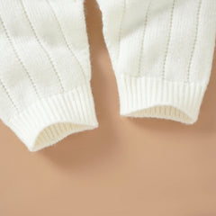 Knitted Baby Winter Romper and Cap Set, 0-18 Months