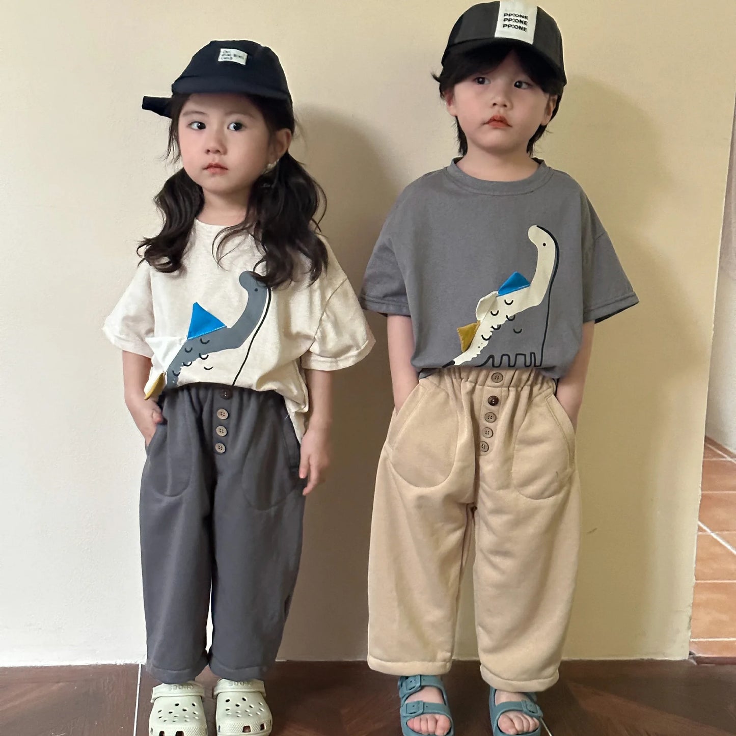 Dinosaur Half Sleeve Shirt - PAMU8