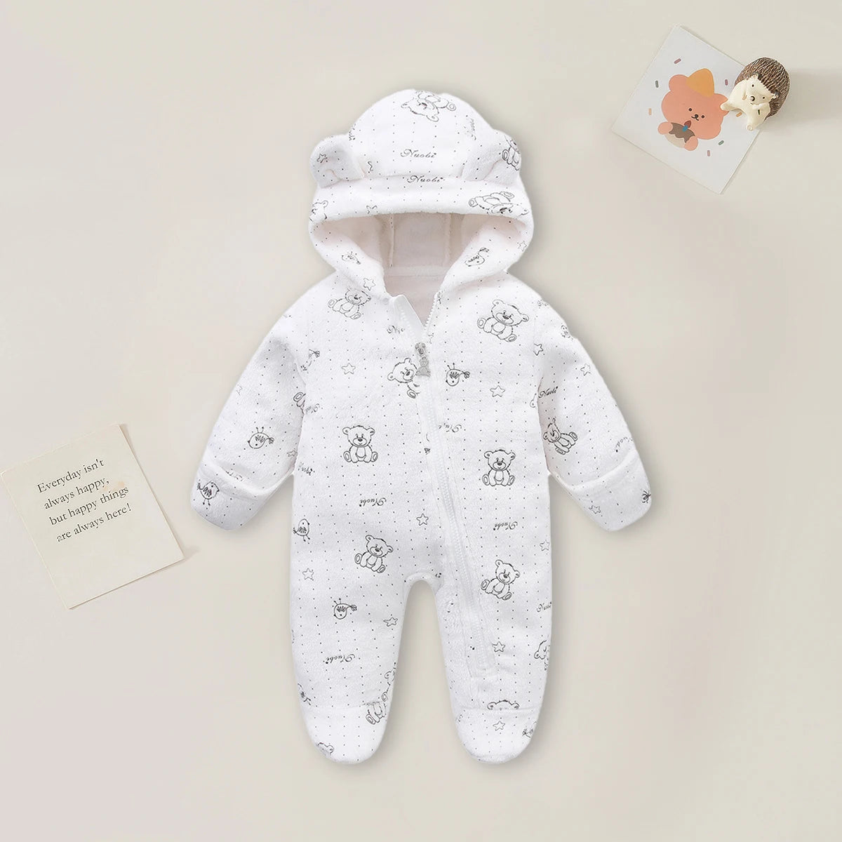 Cartoon Soft Winter Baby Romper