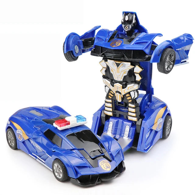 Mini 2-in-1 Transforming Robot Car Toy