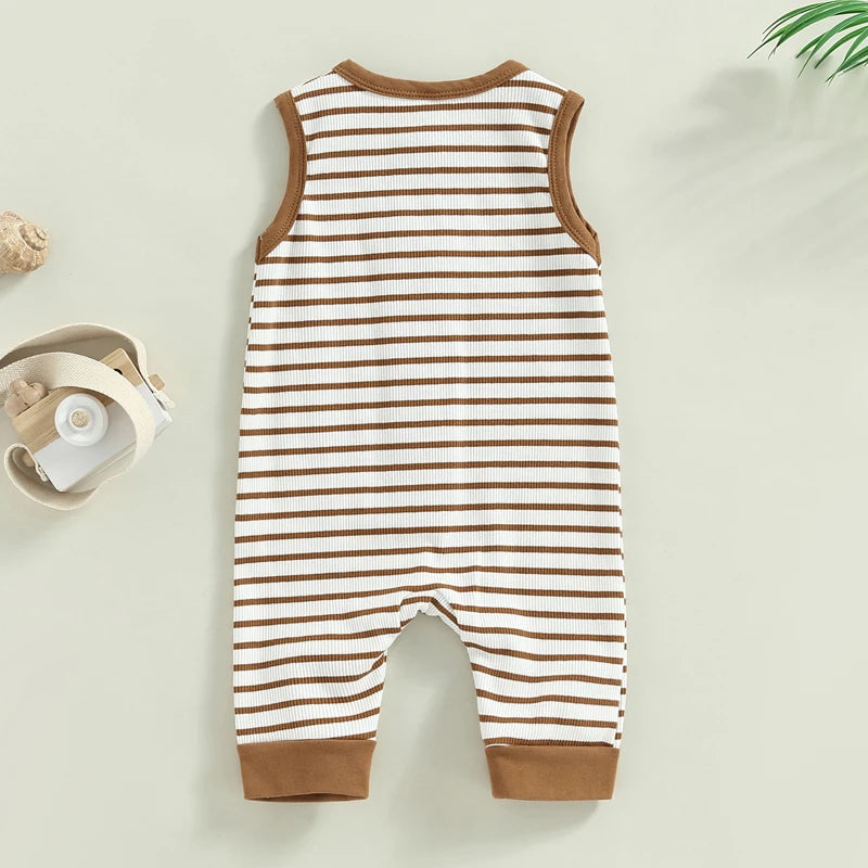 Sleeveless Crew Neck Jumpsuit