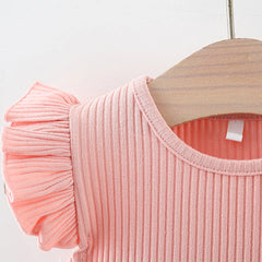 Flower Mesh Skirt Girl Dress