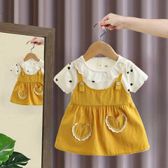 Heart Print Summer Girl Dress