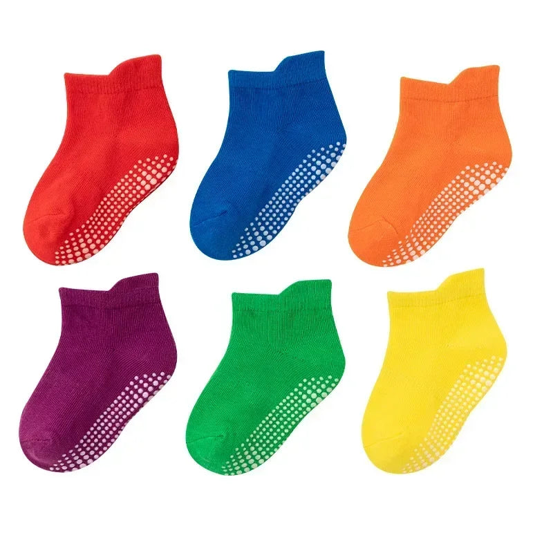 6Pairs/set Baby Socks Floor Boat