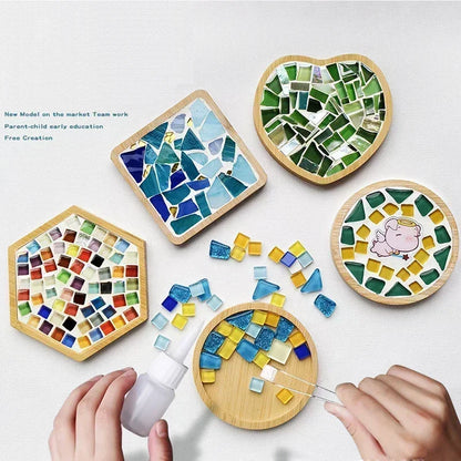 Handmade DIY Mosaic Cup Mat Toys