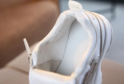 Kids Leather Trainers Sport Shoes