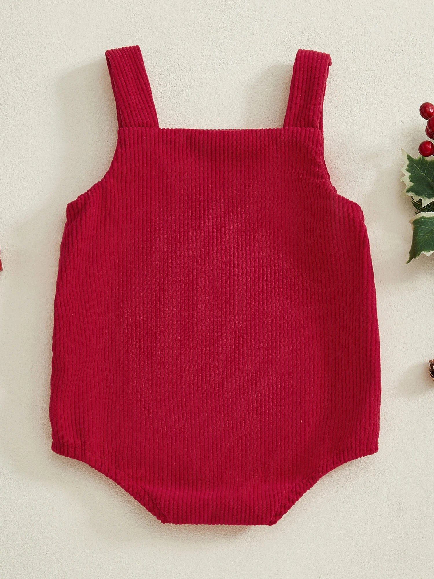 Embroidery Bow Christmas Bodysuit