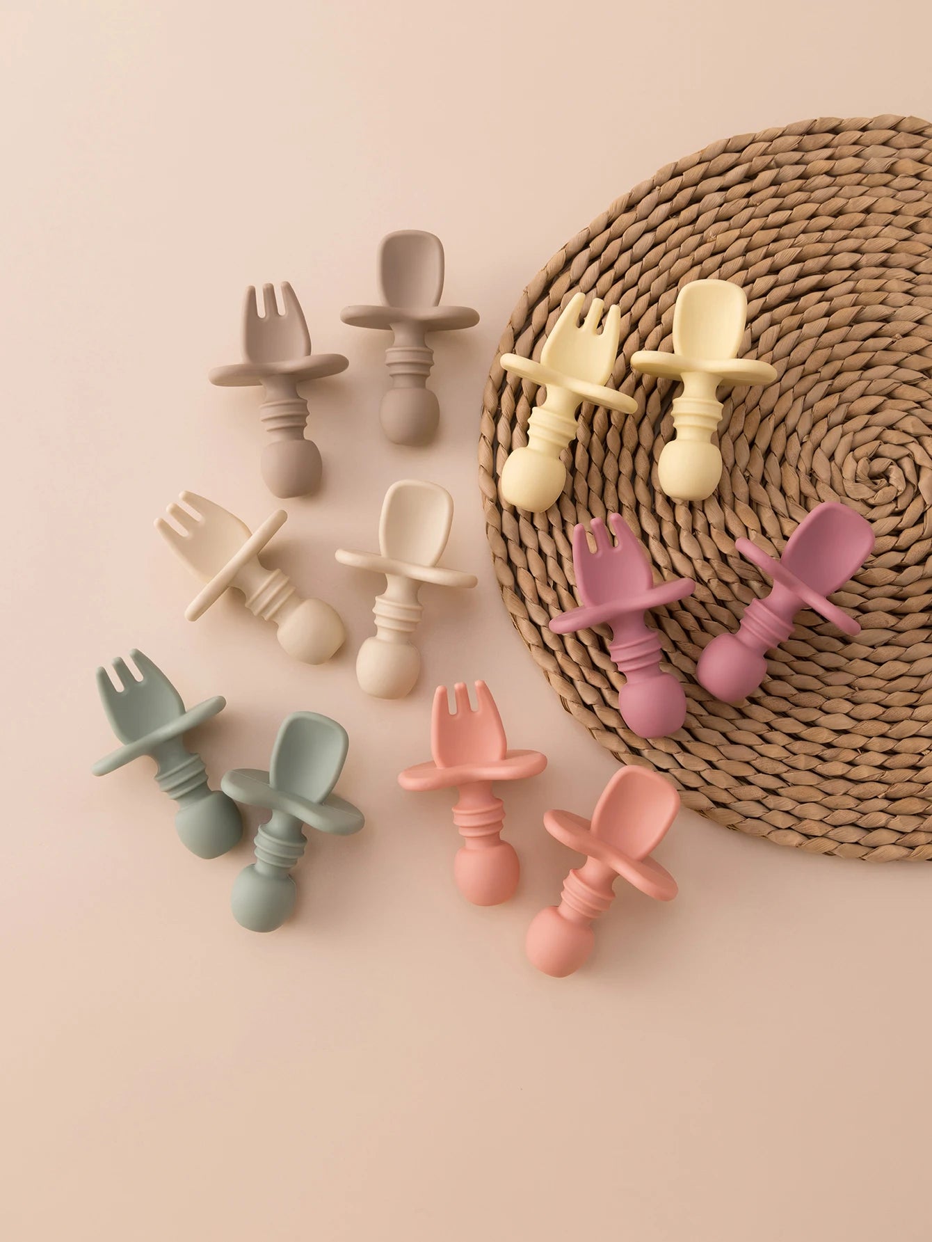 Silicone Baby Fork Spoon Set