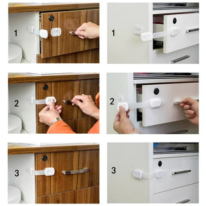 Child Safety Strap Locks with Adjustable Latches - PAMU8