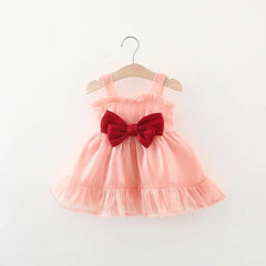 Sweet Bow Silk Princess Dress
