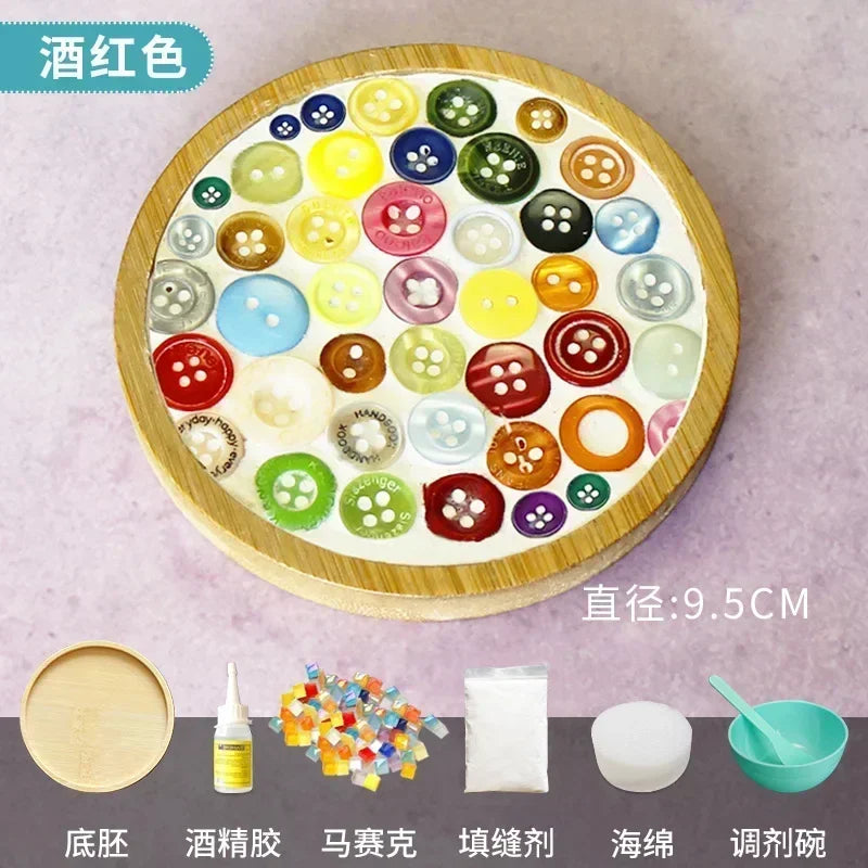 Handmade DIY Mosaic Cup Mat Toys
