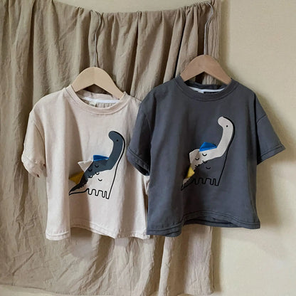 Dinosaur Half Sleeve Shirt - PAMU8