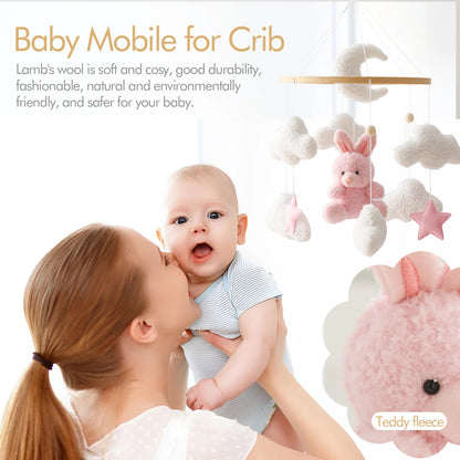 Baby Crib Mobile Wooden Rattle Toy
