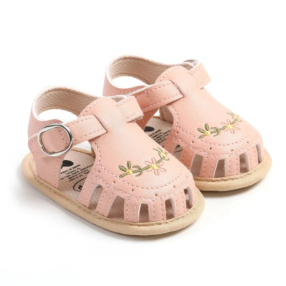 Newborn Floral Soft Sandals