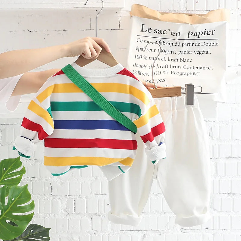 Striped Long Sleeve Baby Set