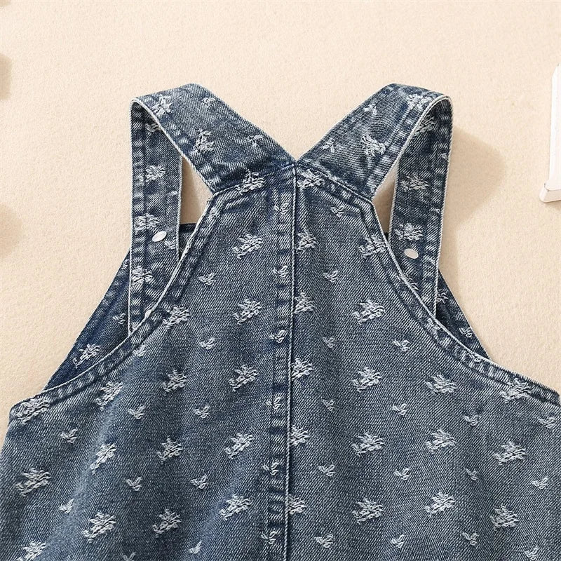 Baby Girl Denim Romper