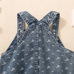 Baby Girl Denim Romper