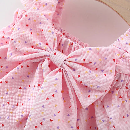 Colorful Dot Sleeve Baby Set