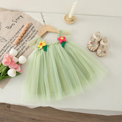 Mesh Flower Baby Girl Dress