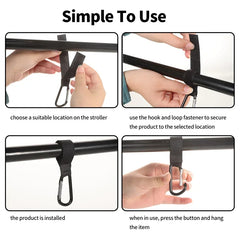 Stroller Hooks Buckles  Hanger - PAMU8