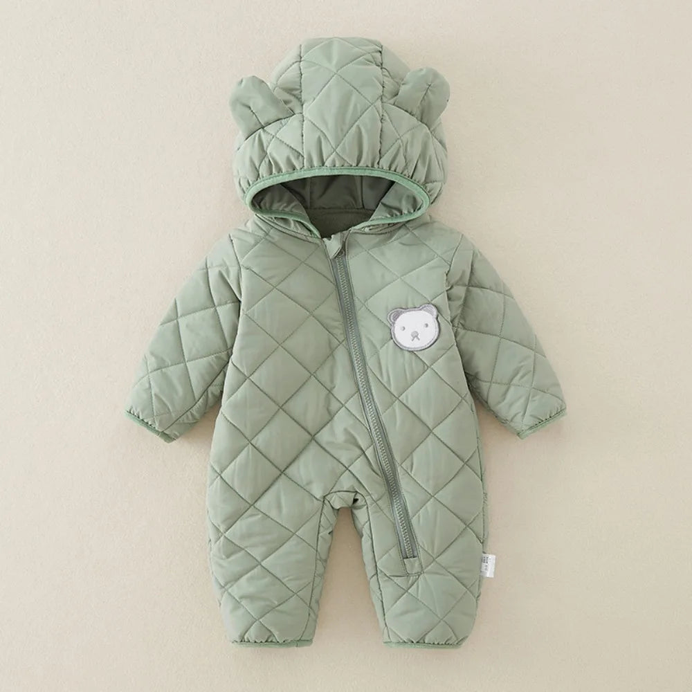 Fleece Lined Cotton Infant Romper