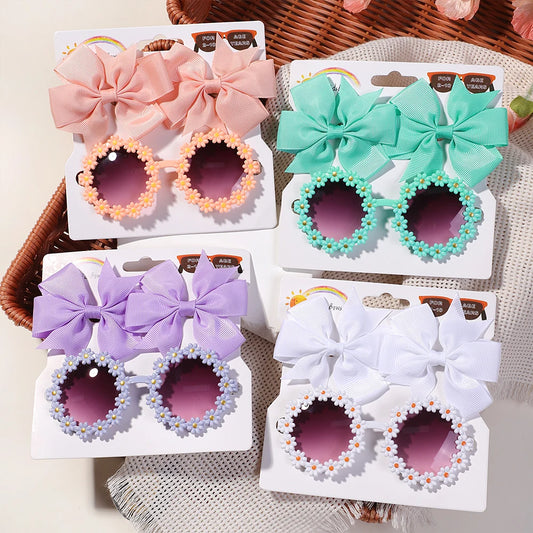 3Pcs/set Hairclips Sunglasses