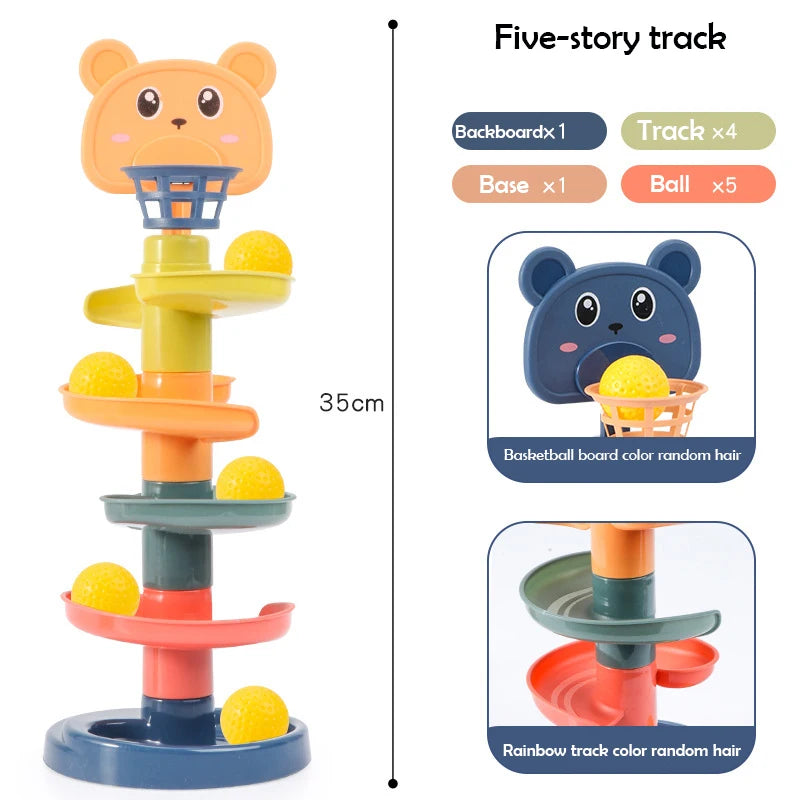 2-7 Layes Track Rolling Ball Pile Toy