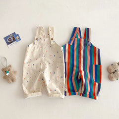 Kids' Spring Jumpsuit, Unisex Casual Romper