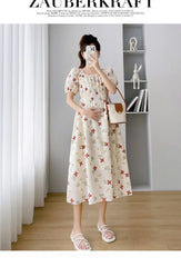 Vintage Patchwork Pregnancy Dress