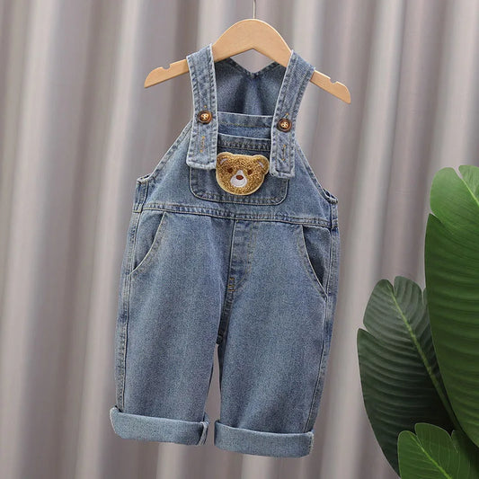 Cute Bear Denim Casual Pants