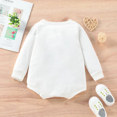 Baby Christmas Tree Romper | Long Sleeve Autumn Playsuit