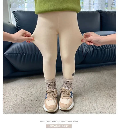Girls Winter Fleece Warm Leggings