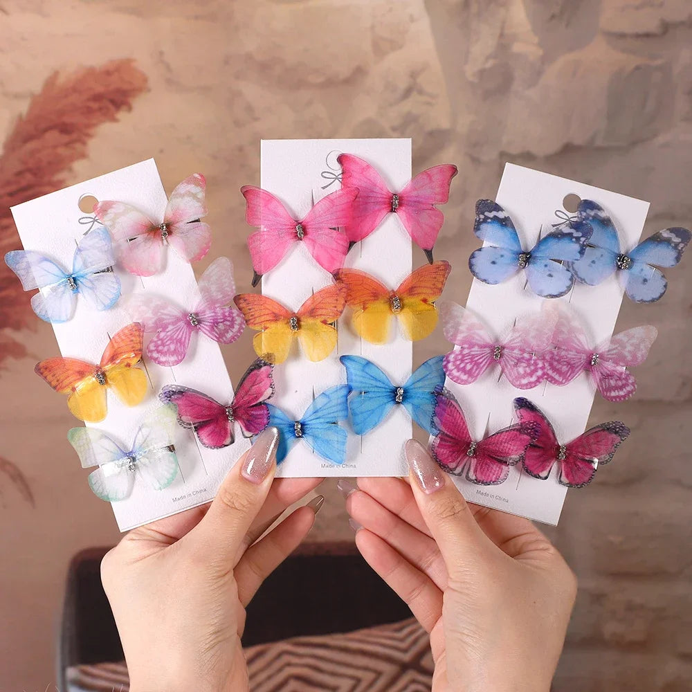 6Pcs Butterfly Hairpins
