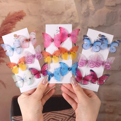 6Pcs Butterfly Hairpins