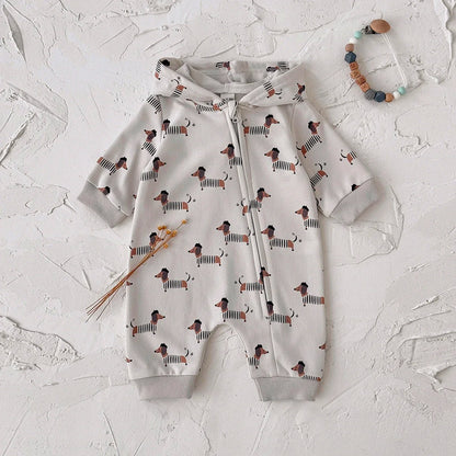 Sausage Dog Printed  Jumpsuit
