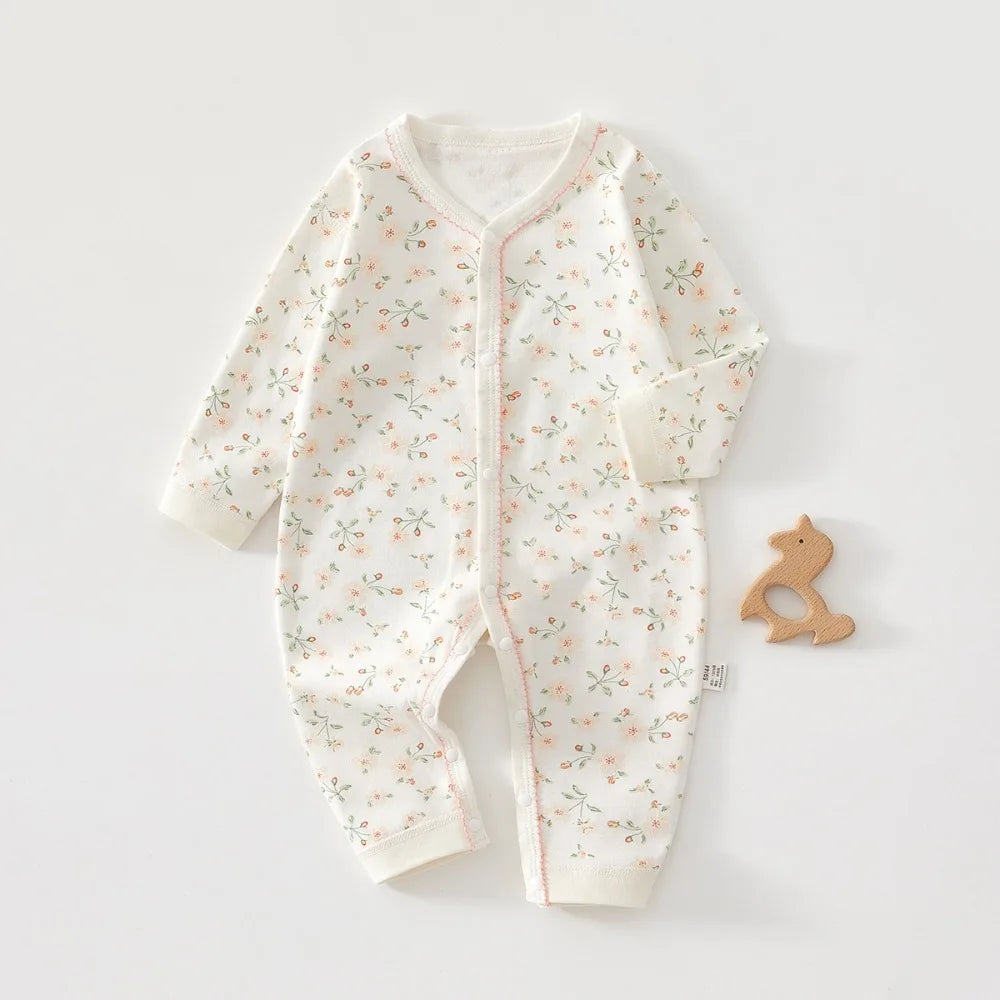Printed Cotton Baby Girl Jumpsuit