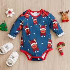 Christmas Reindeer Print Jumpsuit
