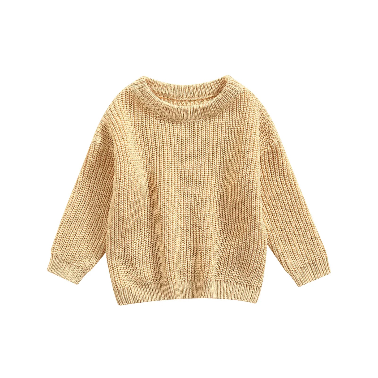 Newborn Knitwear Long Sleeve Cotton Pullover Tops - PAMU8