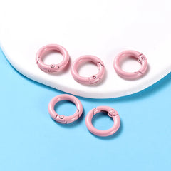 Metal O-Ring Keychain Clasps, 5-Pack Craft Clips