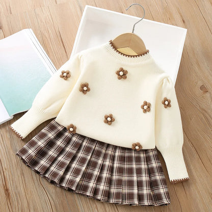 Flower Knitted Skirt