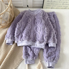 Flannel Thermal Pajama Set