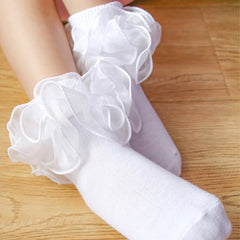 Baby Lace Ruffles Girls Ankle Socks