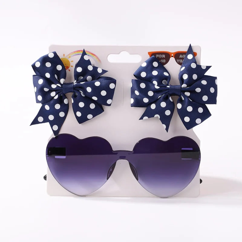 Headwear sunglasses set