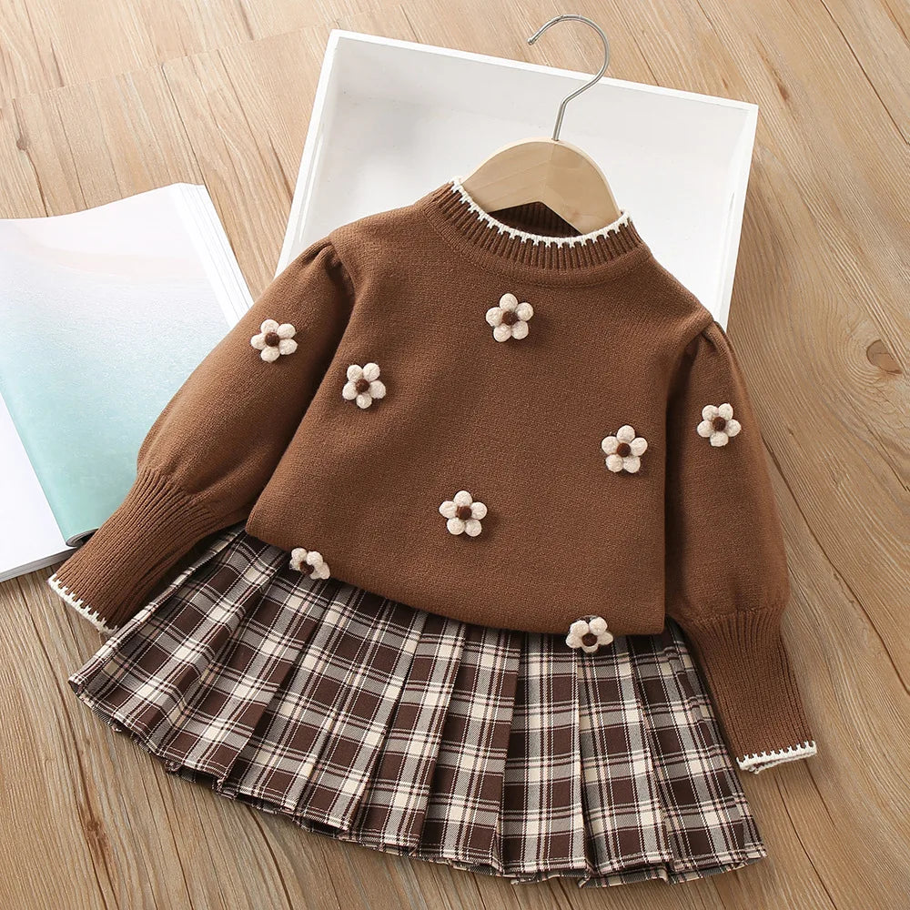 Flower Knitted Skirt