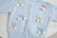 Cute Flower Bow Girls Outfit