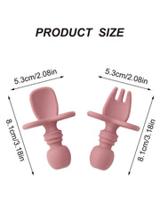 Silicone Baby Fork Spoon Set