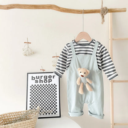 Jumpsuits Striped Casual Cotton